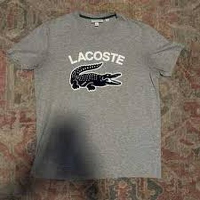 Lacoste Croc Logo T-Shirt Used UK - pre-owned Lacoste UK