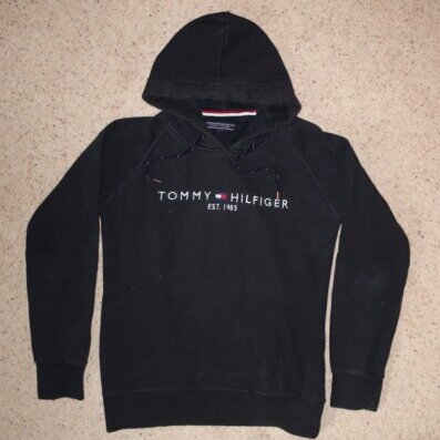 Tommy Hilfiger Logo Hoodie Used UK - pre-owned Tommy Hilfiger UK